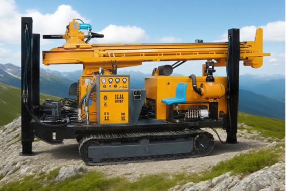 100m 200m 300m Crawlerbig Drilling Machine With High Power Diesel Engine