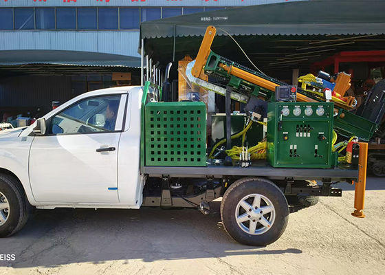 Geological Exploration Borewell Drilling Truck Easy Moving