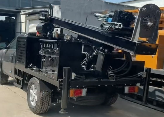 Geological Exploration Borewell Drilling Truck Easy Moving