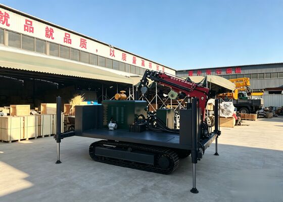 Multifunctional Steel Crawler Base with Mounted Telescopic Crane for Off-Road Engineering
