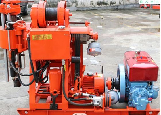 耐久性のある地質掘削機 100メートル深さの水力クローラー掘削機