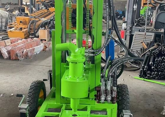 個人農業用18馬力エンジン搭載ミニボーリング井戸掘削機
