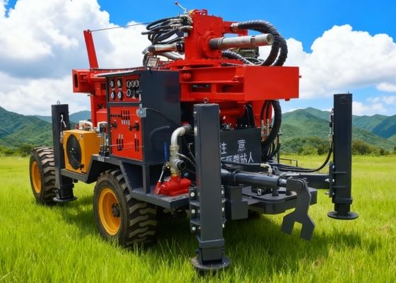 ディーゼル エンジンが付いている高速 160 メートルの深さの重い掘削装置