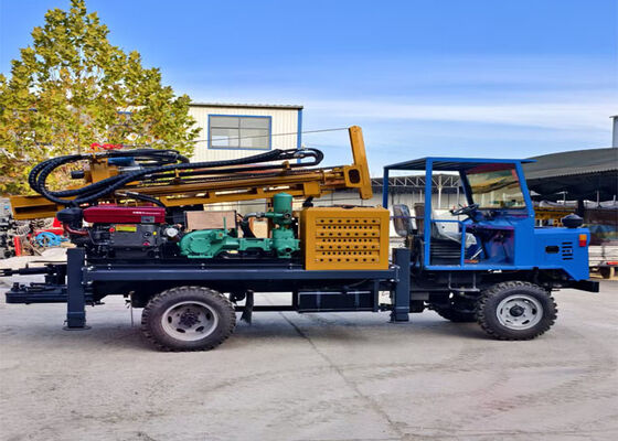 200m深タイヤ 水井掘削リグ 300mm直径