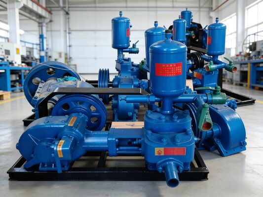 シングルシリンダー水平回転ピストン BW 160 掘削リグ用泥ポンプ装置