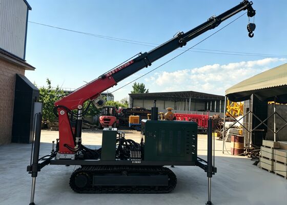 建設と掘削のためのリモコン制御クレーンブームを持つ重荷鋼筋レールチェーシ