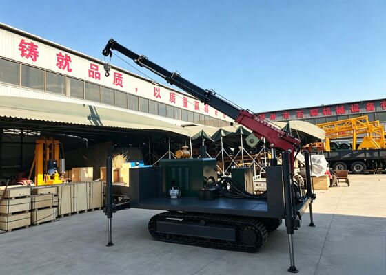 全地形クローラーキャリア・シャシ 液圧式リフティングブームと安定化脚