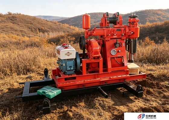 地球深部のサンプル収集に適した耐久性のあるボアホール掘削機 XY1A ディーゼル駆動リグ