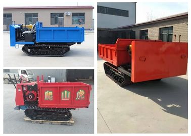 ダンプ小型農業トラック運送者車、ゴム製トラック キャリア