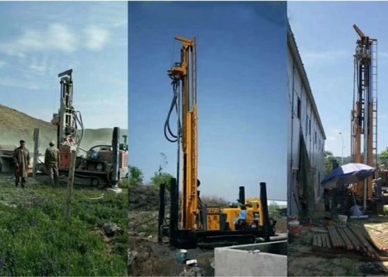 多機能の400メートルは取付けられる掘削装置の油圧クローラーを井戸に
