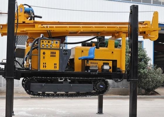 採用するポータブル300mの井戸の掘削装置機械二重シリンダー