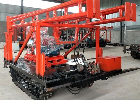 100mの深さのディーゼル牽引の石の掘削装置機械