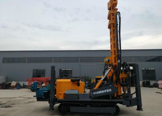 ST 350の大きい井戸の馬力のYuchai大きいエンジンを搭載するクローラーによって取付けられる掘削装置