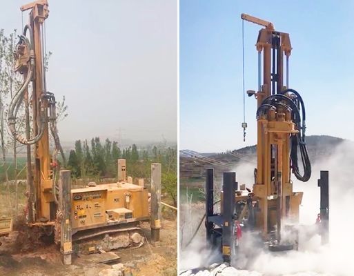 3.5mpa 350mの深さの試錐孔のクローラーによって取付けられる掘削装置