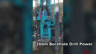260m水ボーリング掘削装置高トルク
