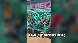 効率的な探査のための GK 200 ポータブルコア掘削リグ