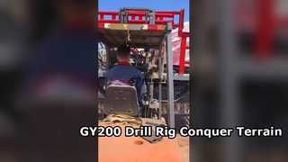 GY 200 厳しい地形用クローラードリルリグ