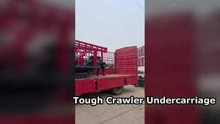 頑丈なゴムクローラ足回り